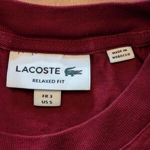 Lacoste Red Tshirt (small)